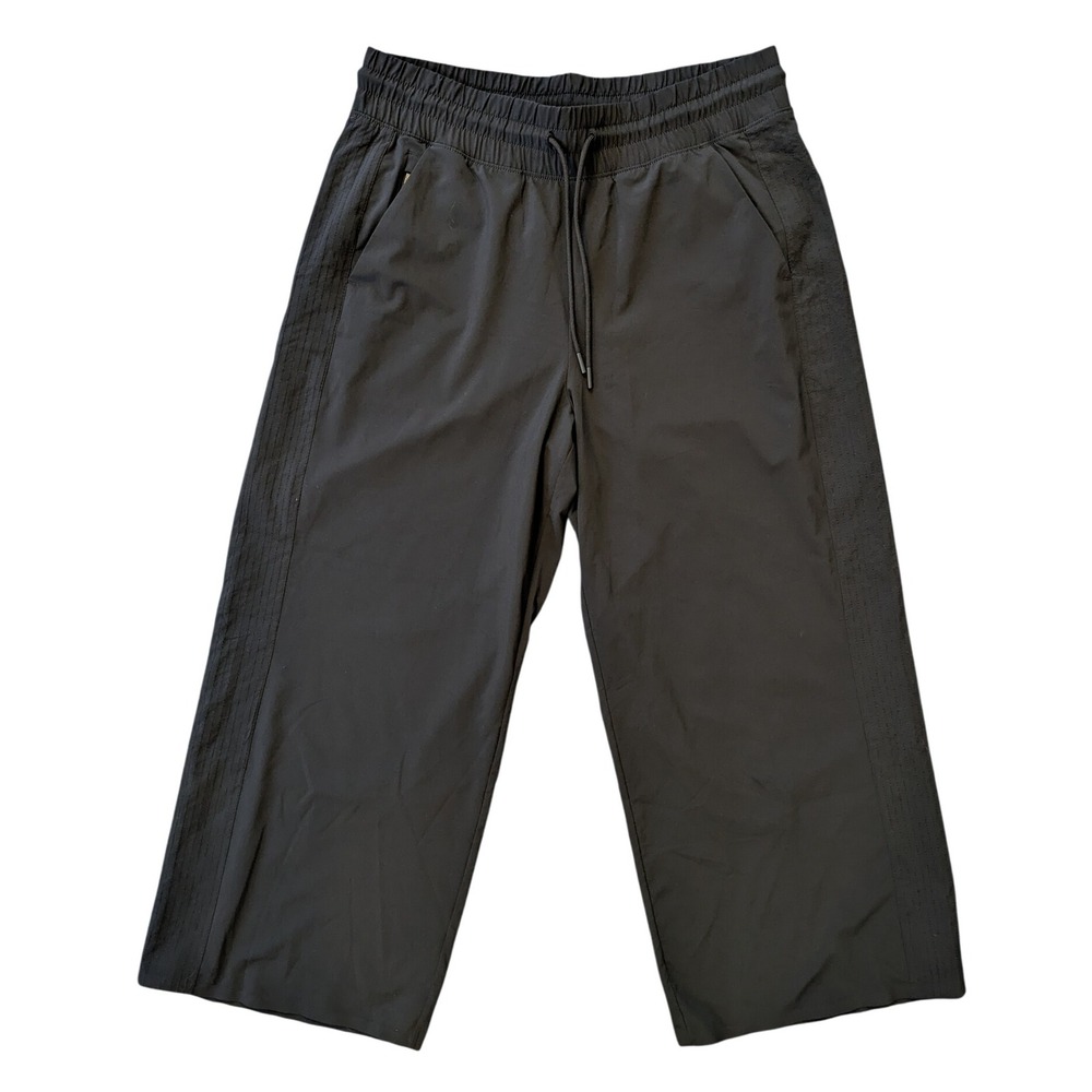 Athleta Avenue Wide Leg Crop Pant Women's Size 10 Athleisure Sporty